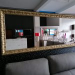 Espelho com Moldura Dourada 5