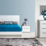 Quarto de Casal LOURINI linha Viena Cinza/Branco